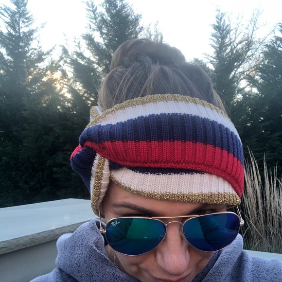 NWT Gucci Woven Indilus Headband in Red and Ivory - Picture 7 of 7
